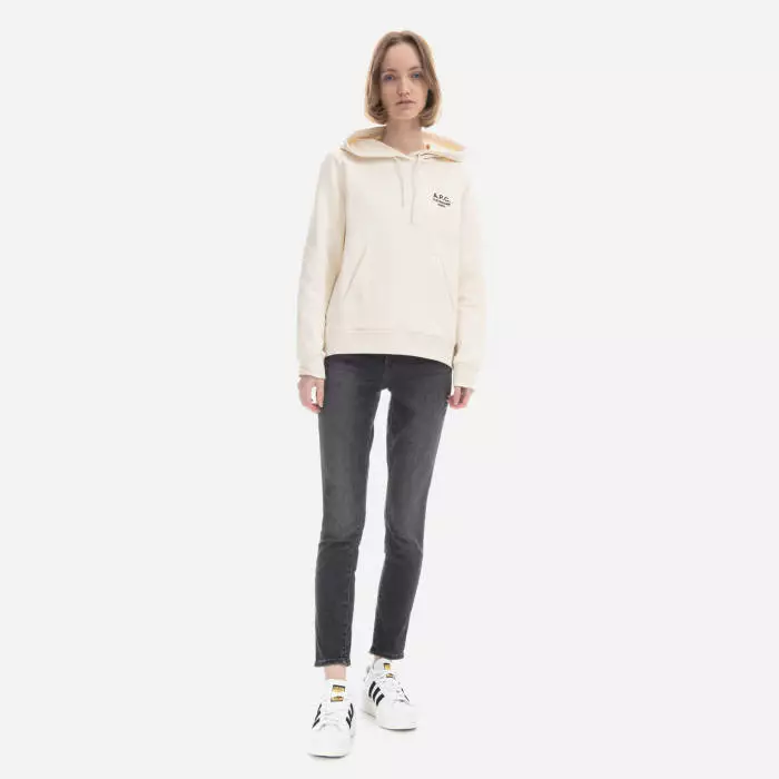A.P.C. Hoodie Manuela COEZD-F27760 OFF WHITE 2 A.P.C. Hoodie Manuela COEZD-F27760 OFF WHITE - Image 2