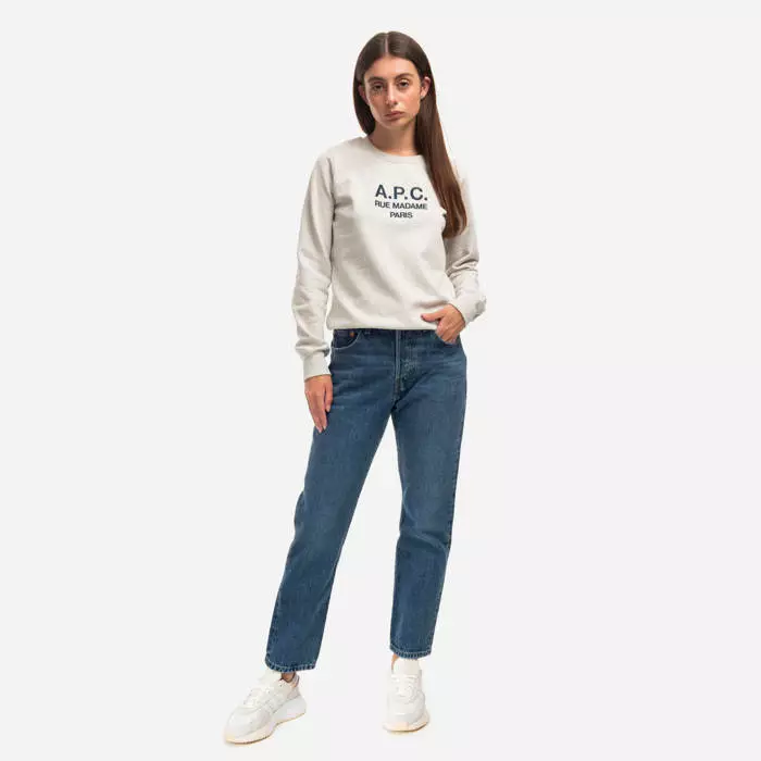 A.P.C. Sweat Tina COEZD-F27561 ECRU CHINE 2 A.P.C. Sweat Tina COEZD-F27561 ECRU CHINE - Image 2