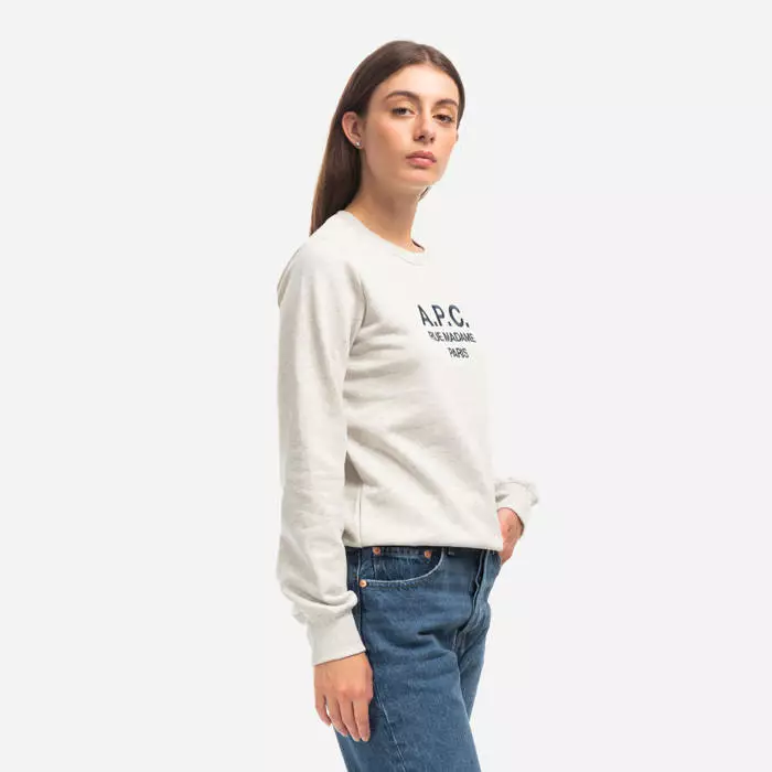 A.P.C. Sweat Tina COEZD-F27561 ECRU CHINE 4 A.P.C. Sweat Tina COEZD-F27561 ECRU CHINE - Image 4