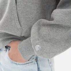 Carhartt WIP W' Hooded Casey Sweatshirt I030630 GREY HEATHER/SILVER -Women's Sweatshirts Sales eng pl Carhartt WIP W Hooded Casey Sweatshirt I030630 GREY HEATHER SILVER 1052363 4