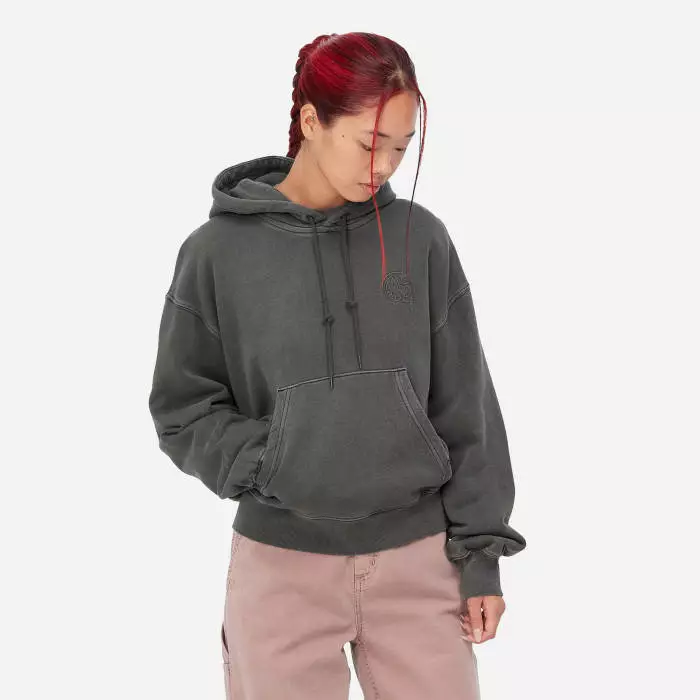 Carhartt WIP W' Hooded Verse C Sweat I030631 VULCAN 1 Carhartt WIP W' Hooded Verse C Sweat I030631 VULCAN