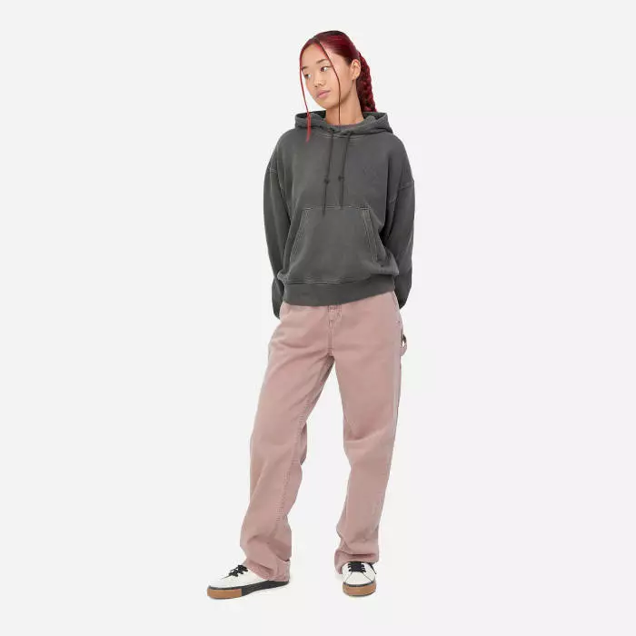 Carhartt WIP W' Hooded Verse C Sweat I030631 VULCAN 2 Carhartt WIP W' Hooded Verse C Sweat I030631 VULCAN - Image 2