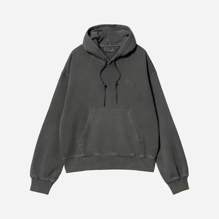 Carhartt WIP W' Hooded Verse C Sweat I030631 VULCAN 4 Carhartt WIP W' Hooded Verse C Sweat I030631 VULCAN - Image 4