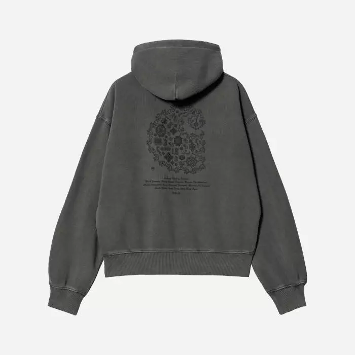 Carhartt WIP W' Hooded Verse C Sweat I030631 VULCAN 5 Carhartt WIP W' Hooded Verse C Sweat I030631 VULCAN - Image 5