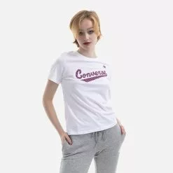 Converse Script Logo Leopard Tee 10022344-A01