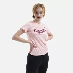 Women's Sweatshirts Sales 34 Converse T-Shirt In Center Front Nova Tee 10021940-A05