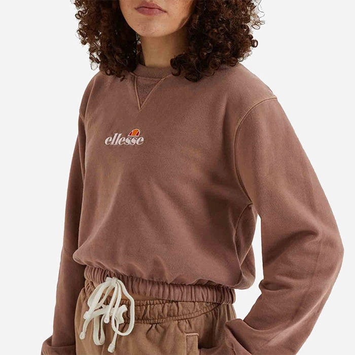 Ellesse Popsy Cropped Sweatshirt SGM14011 BROWN 3 Ellesse Popsy Cropped Sweatshirt SGM14011 BROWN - Image 3