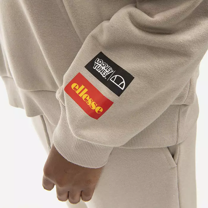 Ellesse X Looney Tunes Tweeto Oh Hoody SML15214 LIGHT GREY 4 Ellesse X Looney Tunes Tweeto Oh Hoody SML15214 LIGHT GREY - Image 4