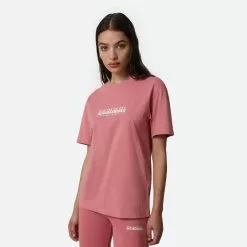 Women's Sweatshirts Sales 44 Napapijri T-shirt S-Box W SS 3 NA4FSM PB1