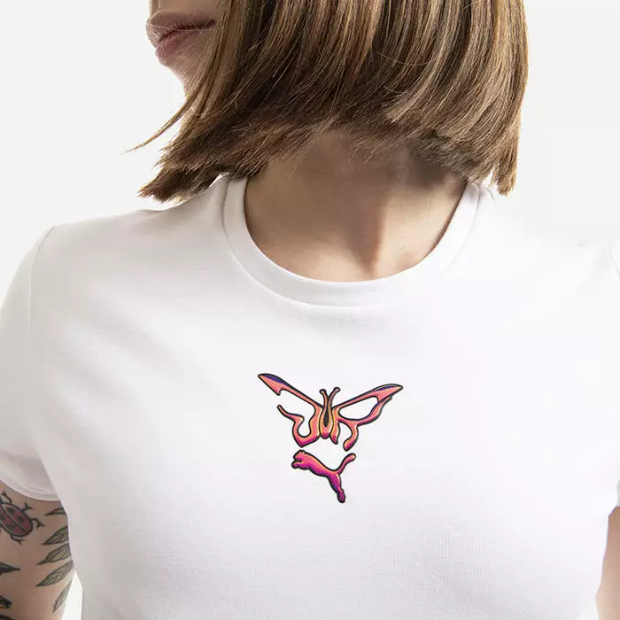 Puma X Dua Lipa Slim Tee 'Flutur' 534737 02 4 Puma X Dua Lipa Slim Tee 'Flutur' 534737 02 - Image 4