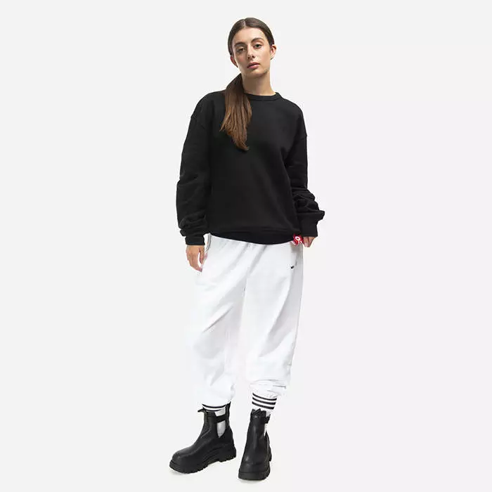 Sweatshirt 032c Taped Crewneck Longsleeve FW22-C-2010 BLACK 2 Sweatshirt 032c Taped Crewneck Longsleeve FW22-C-2010 BLACK - Image 2