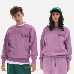 Sweatshirt Aries Sunbeached Cross Grain Temple Sweatshirt AR22200 IRIS