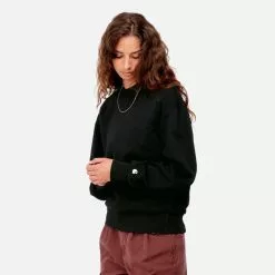 Sweatshirt Carhartt WIP W ' Casey Sweat I030629 BLACK / SILVER