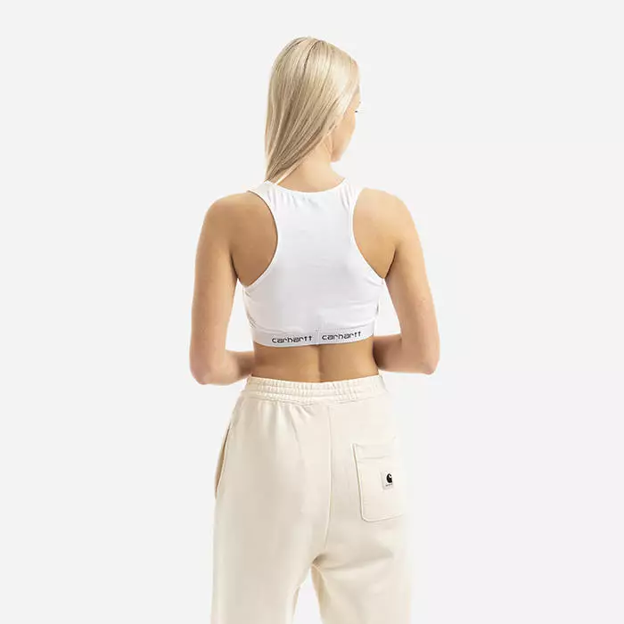 Top Carhartt WIP W'script Racer Tank I030604 WHITE 3 Top Carhartt WIP W'script Racer Tank I030604 WHITE - Image 3