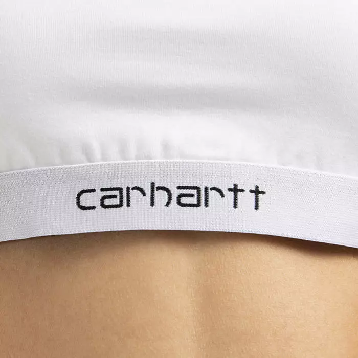 Top Carhartt WIP W'script Racer Tank I030604 WHITE 4 Top Carhartt WIP W'script Racer Tank I030604 WHITE - Image 4