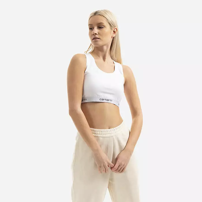 Top Carhartt WIP W'script Racer Tank I030604 WHITE 5 Top Carhartt WIP W'script Racer Tank I030604 WHITE - Image 5