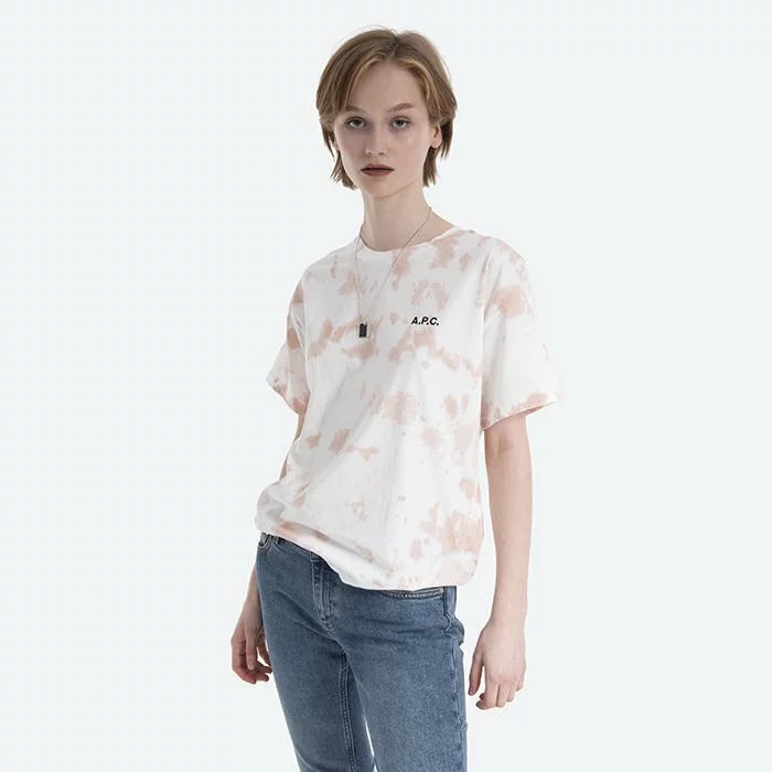 A.P.C. Women's T-shirt A. P. C. T-shirt Cassie COEJN-F26954 ROSE 1 A.P.C. Women's T-shirt A. P. C. T-shirt Cassie COEJN-F26954 ROSE