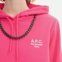 A.P.C. Women's Sweatshirt A. P. C. Hoodie Manuela COEZD-F27760 BRIGHT PINK -Women's Sweatshirts Sales eng pl Womens sweatshirt A P C Hoodie Manuela COEZD F27760 BRIGHT PINK 1054242 4