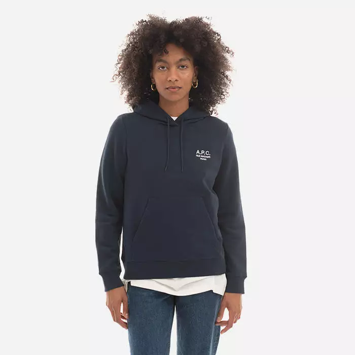 A.P.C. Women's Sweatshirt A. P. C. Hoodie Manuela COEZD-F27760 MARINE 1 A.P.C. Women's Sweatshirt A. P. C. Hoodie Manuela COEZD-F27760 MARINE