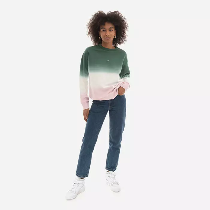 A.P.C. Women's Sweatshirt A. P. C. Sweat Clothilde COFAZ-F27765 PINK 2 A.P.C. Women's Sweatshirt A. P. C. Sweat Clothilde COFAZ-F27765 PINK - Image 2