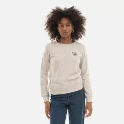 A.P.C. Women's Sweatshirt A. P. C. Sweat Skye COEZD-F27700 ECRU CHINE