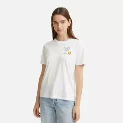 Wood Wood X Garfield Mia T-shirt Kick 30042503-2222 WHITE